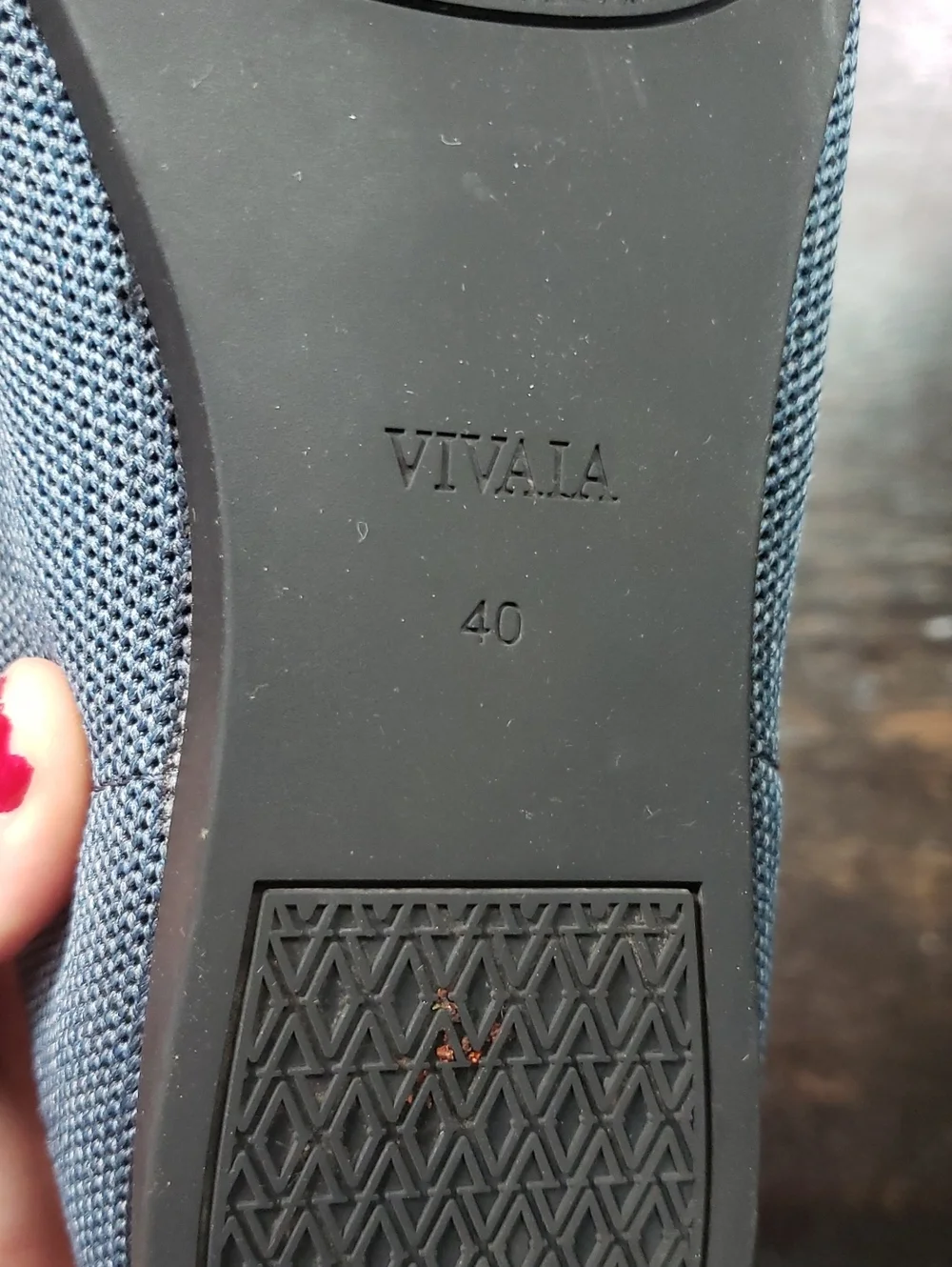 Vivaia Pointed Toe Denim Blue Loafer Size 40 9